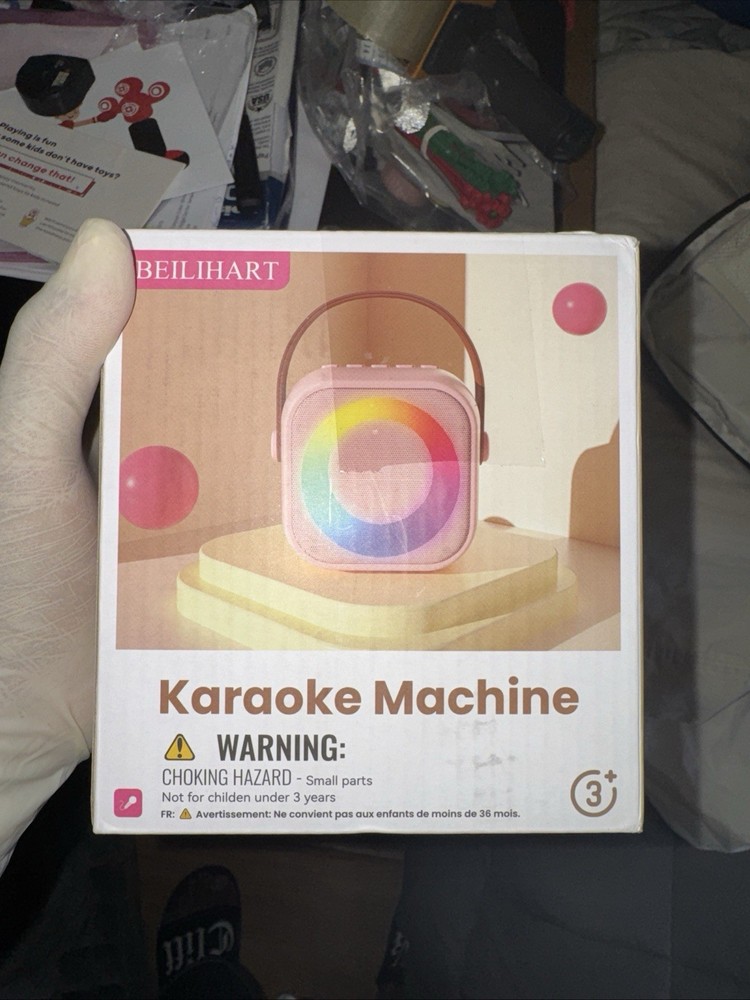 Beilihart BLACK Portable Bluetooth Speaker Mini Karaoke Machine
