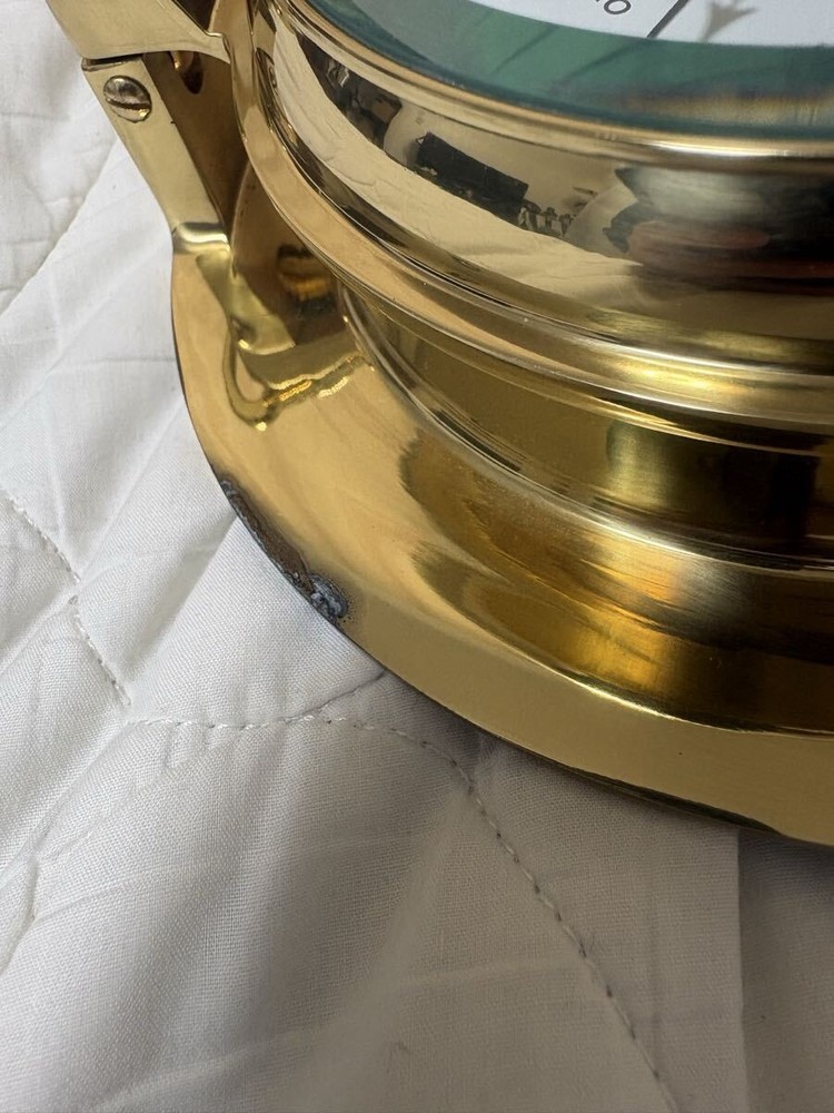 Plastimo Brass Barometer For Ships Marine Clock