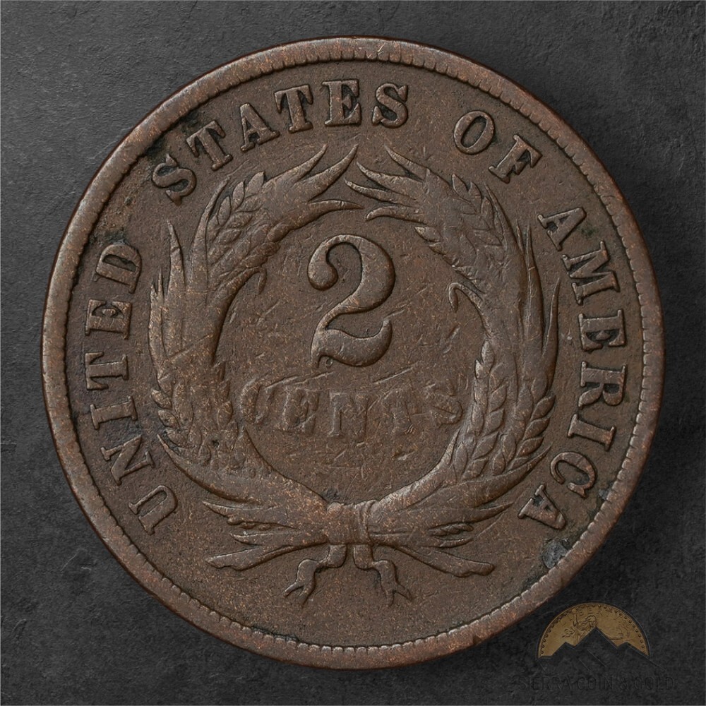 1868 TWO CENT PIECE 2C - PHILADELPHIA