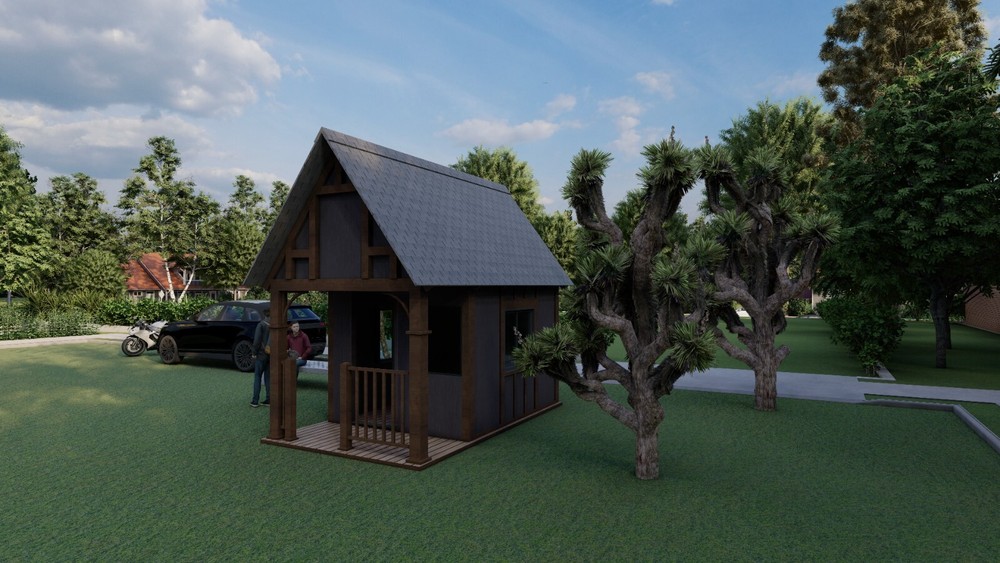Wood Construction Tiny Home Building Plans - 8' x 10' - 80sqft