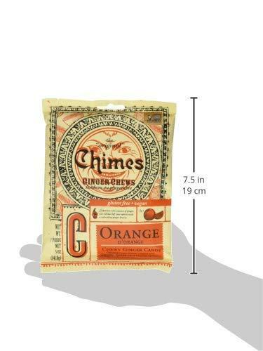 Chimes Ginger Chews, Orange, 5 Oz