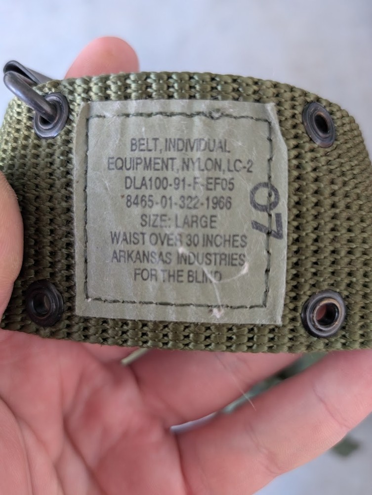 TWO Military Surplus Belts
