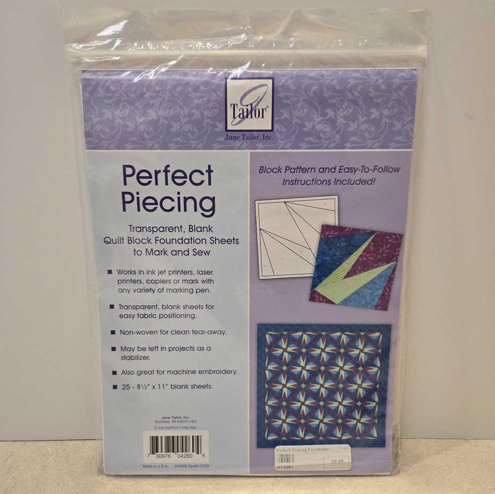 June Tailor Foundation Sheets for Paper Piecing