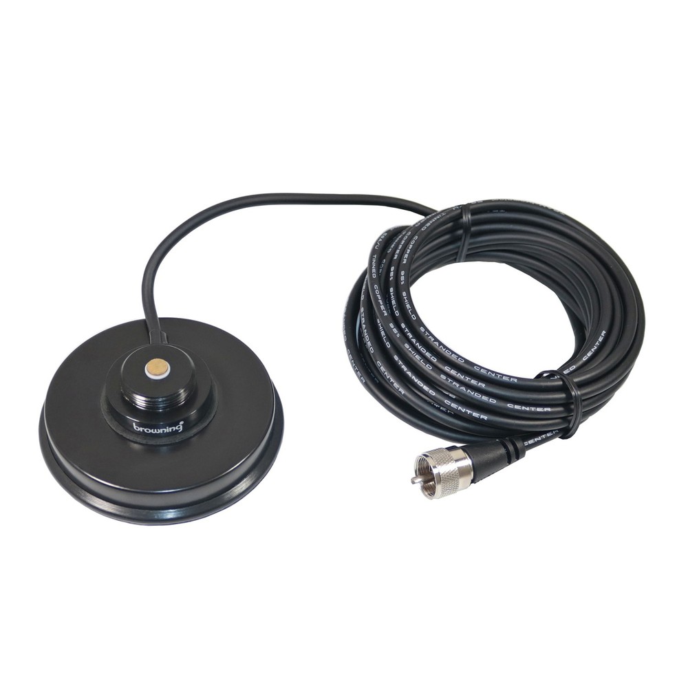 3-5/8" NMO Magnet Mount Rubber Boot Preinstalled UHF PL-259 Connector