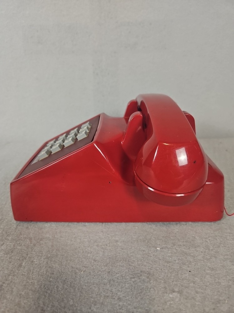 Vintage Red Push Button Telephone-LandLine AT&T