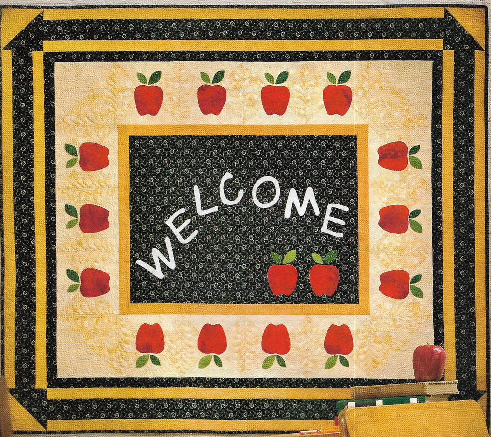 A Teacher's Welcome Wall Quilt quilting pattern instructions