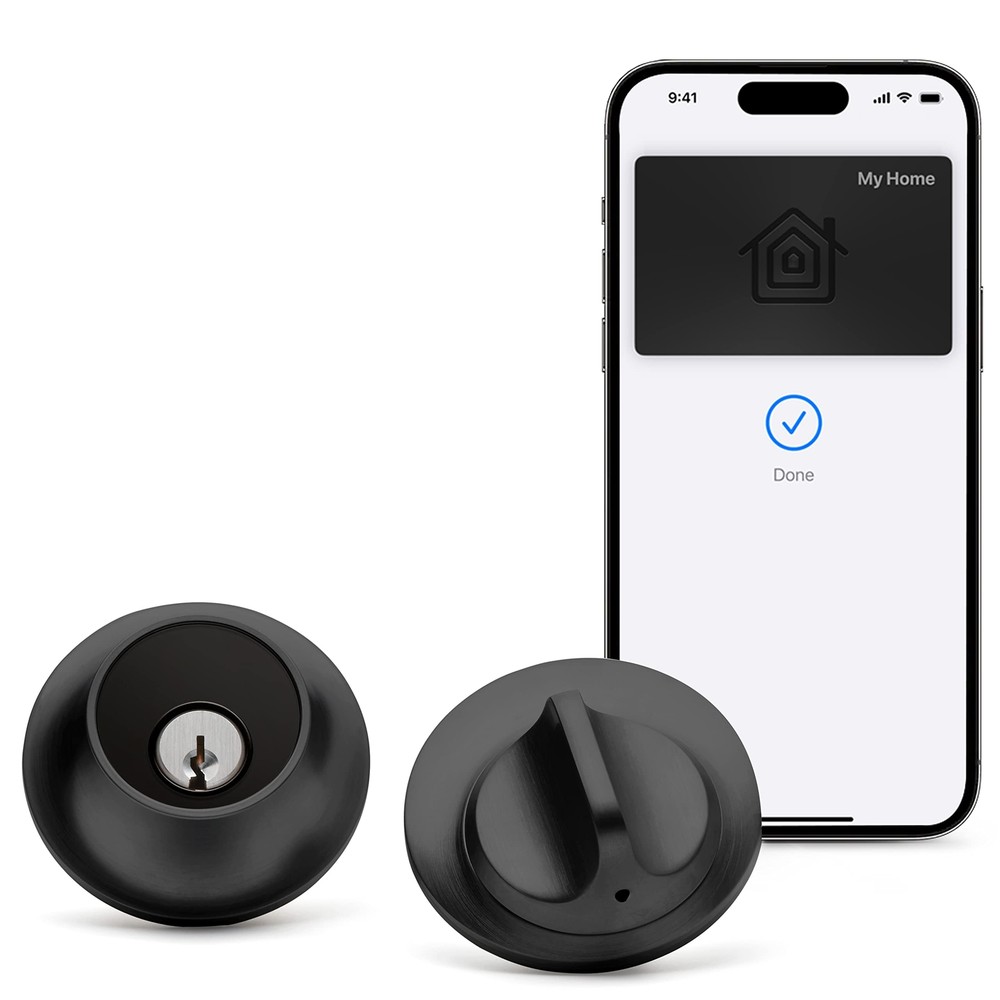 Level Lock+ Smart Lock Plus Apple Home Keys - Smart Deadbolt (Matte Black)