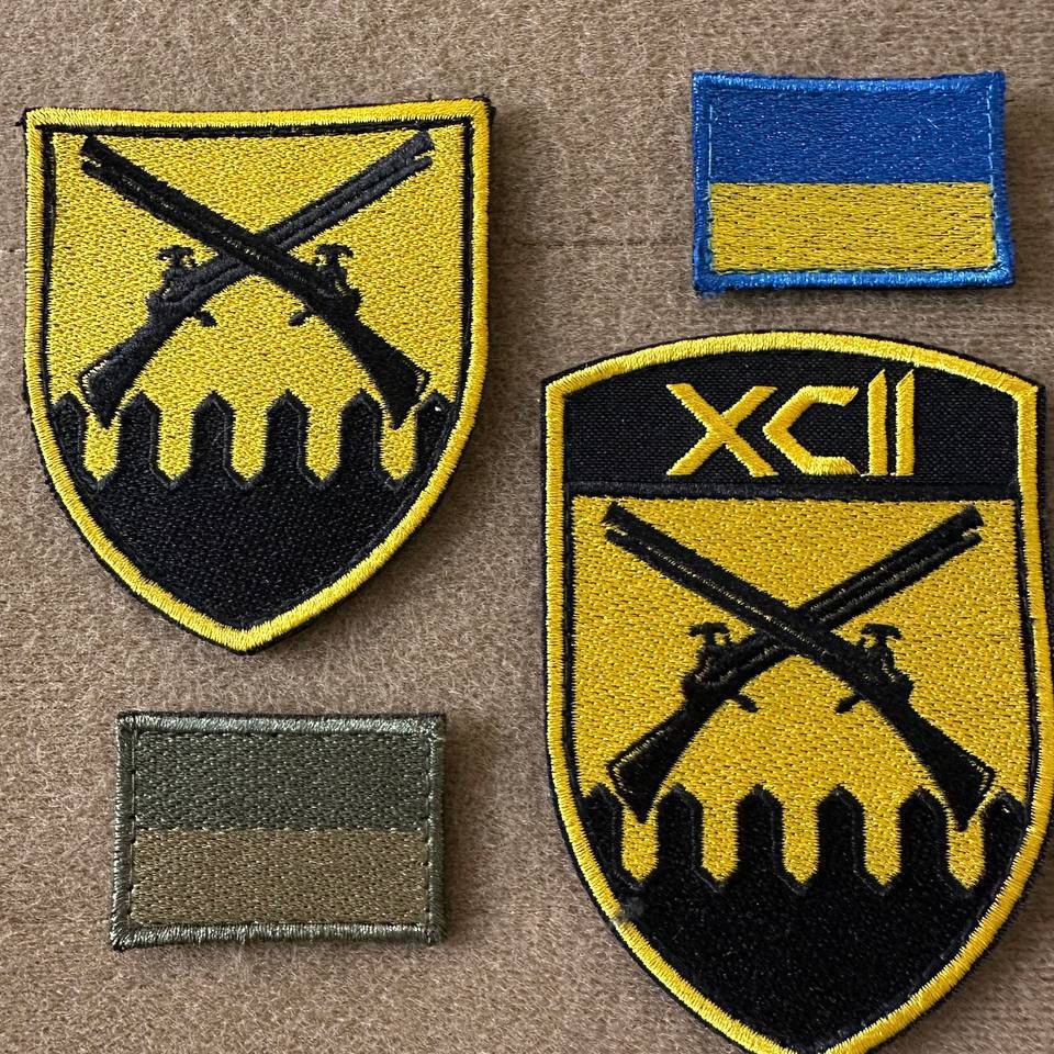 Ukrainian Unit Patch 92nd Separate Assault Brigade Badge Hook * 4 pcs