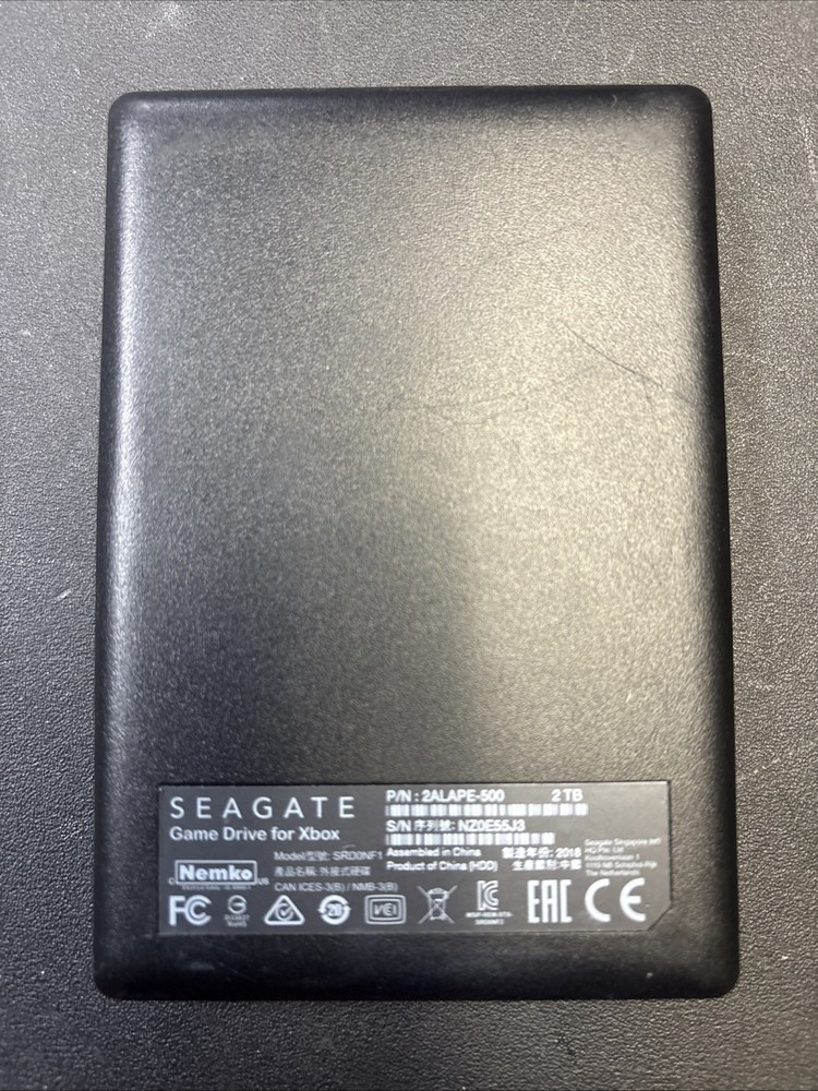 SEAGATE 2TB HARD GAME DRIVE WITH CORD