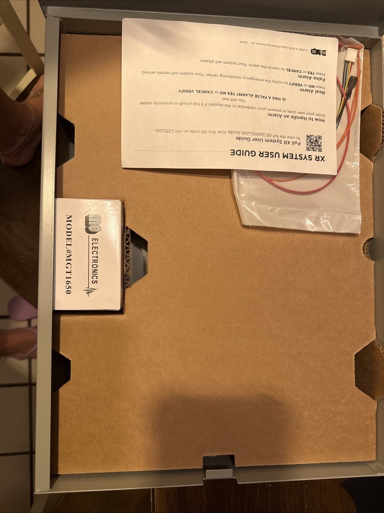 DMP XR150NL-G Network Panel Assembly and Accessories.