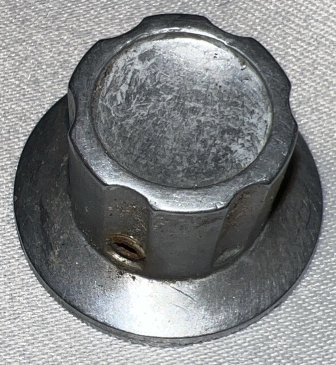 Heathkit Apache  Transmitter Small Metal Knob one 1 inch Diameter .