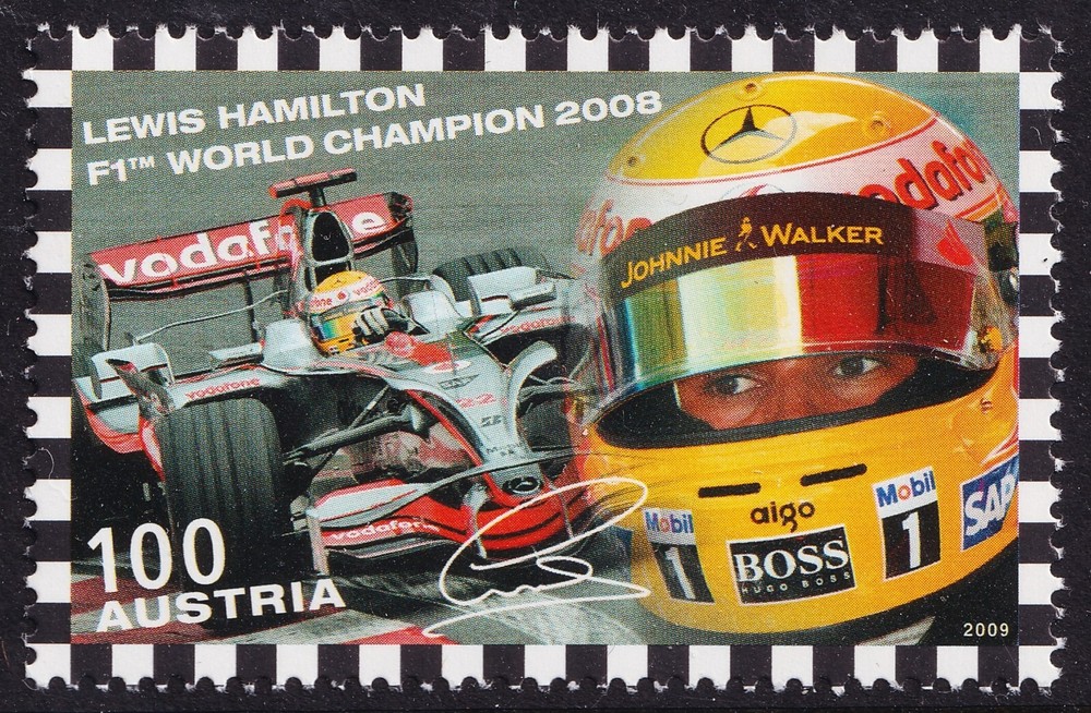 AUSTRIA . 2009 Lewis Hamilton (2195) . Mint Never Hinged