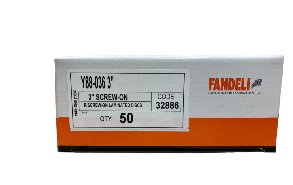 Fandeli 3" R/Screw Laminated Discs 50/Pk