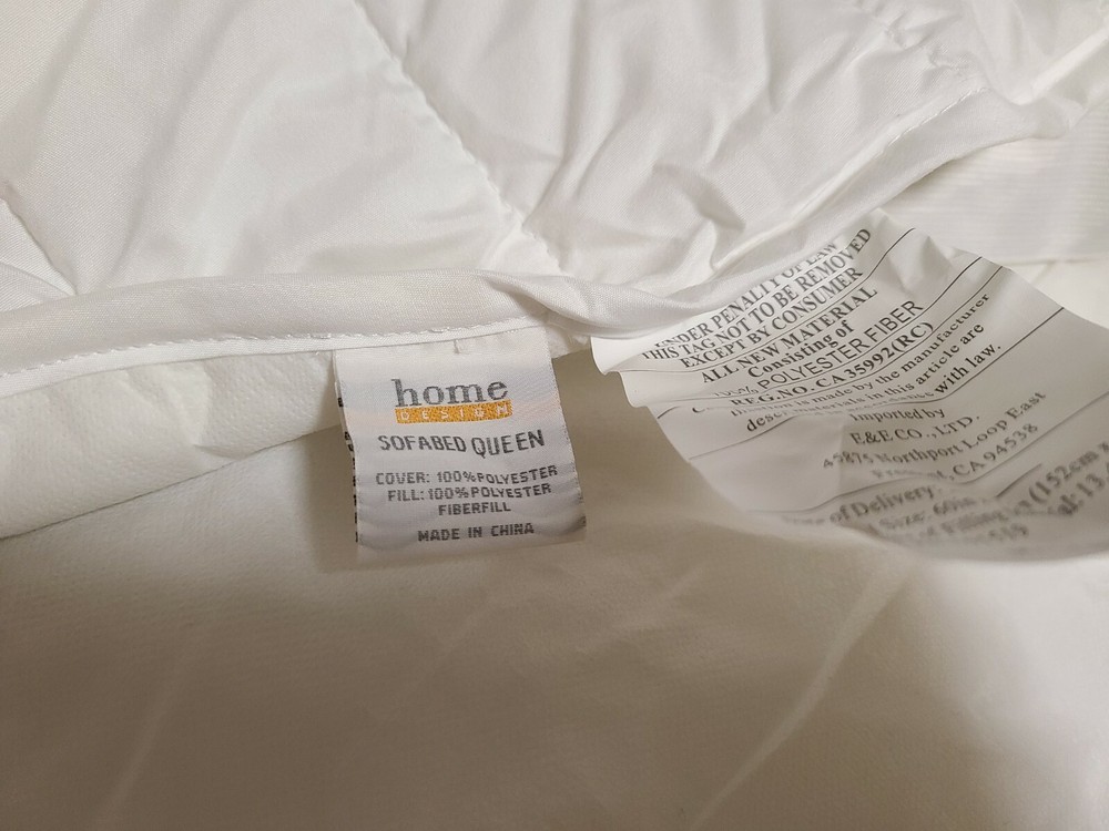 Home Design Sofabed Queen Waterproof Mattress Pad