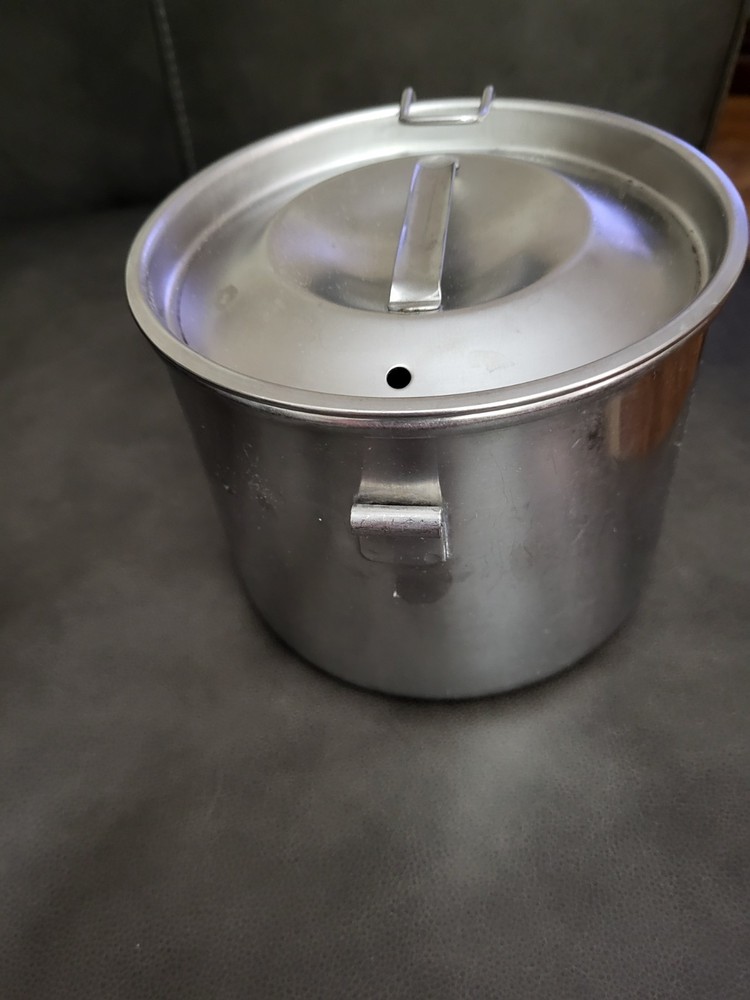 Vintage Camping Pot With Locking Lid