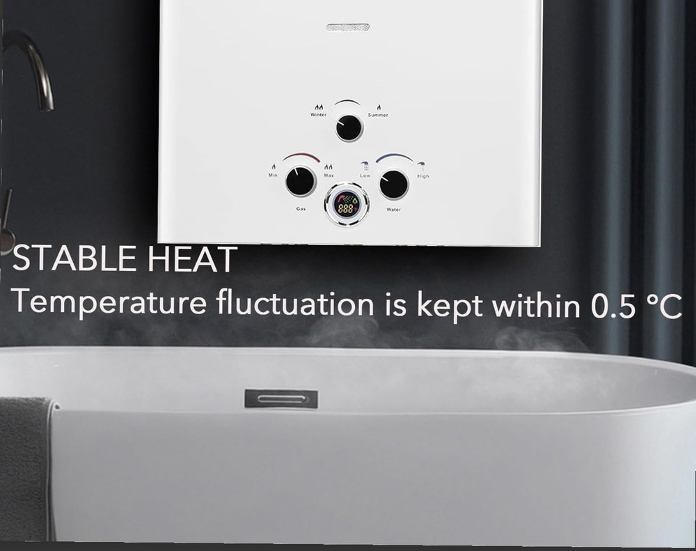 18L Hot Water Heater, LPG Propane Gas Water Heater, On Demand Instant Boiler ...