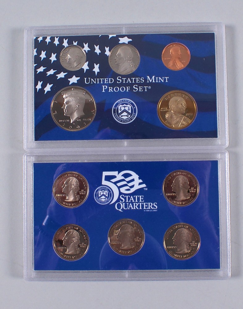 US Mint Clad Proof Sets Complete Run 2000-2006 Full 7 Box Collection