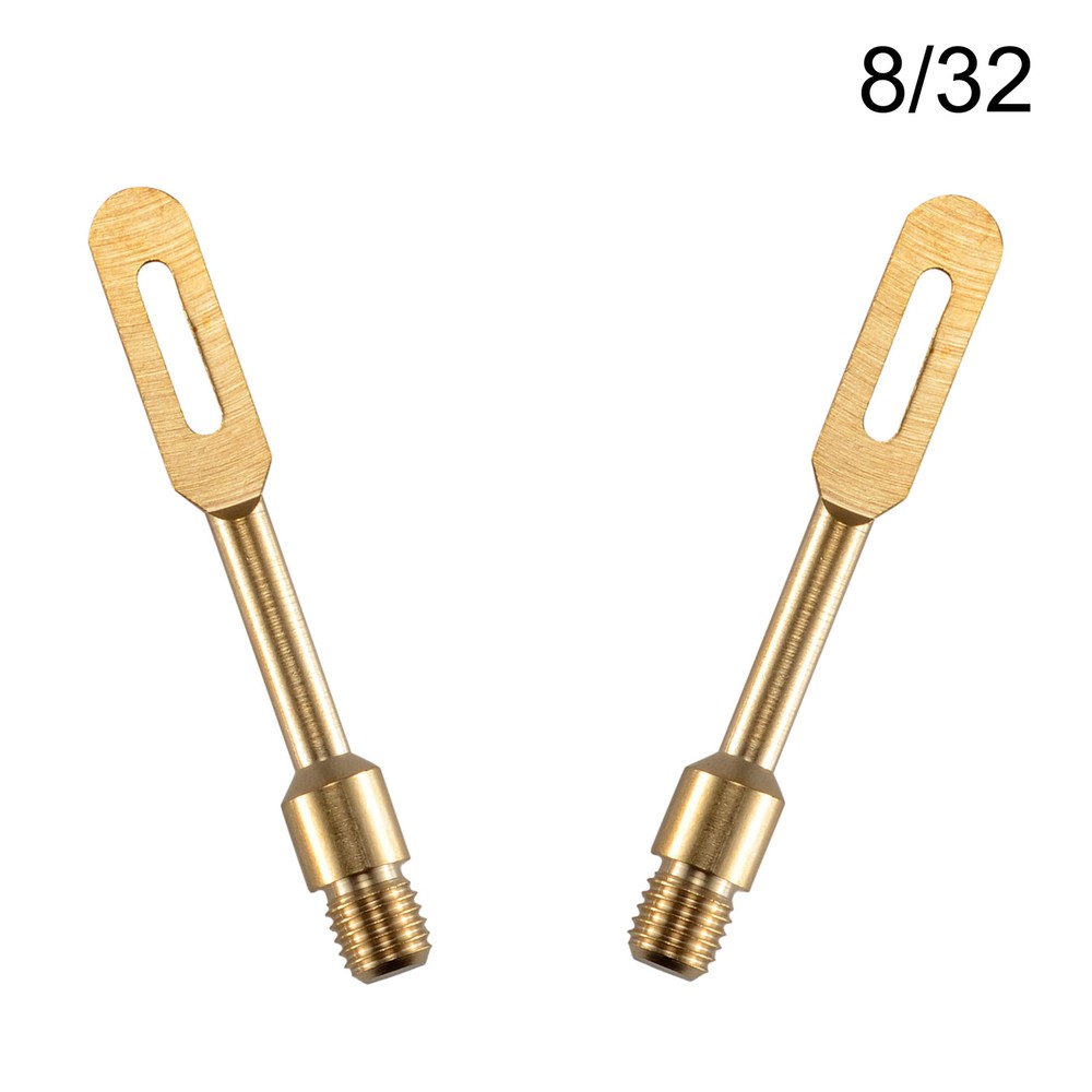 2 Pcs/Lots .45 Cal Solid Brass Slotted Tips Gun Clean Patch Puller Patch Holder
