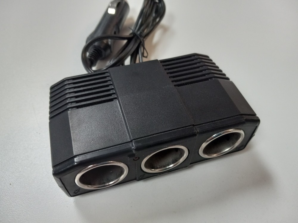 ProTrucker Accessory 12V DC 3-Hole Socket Cigarette Lighter Expander 1X3 Adapter