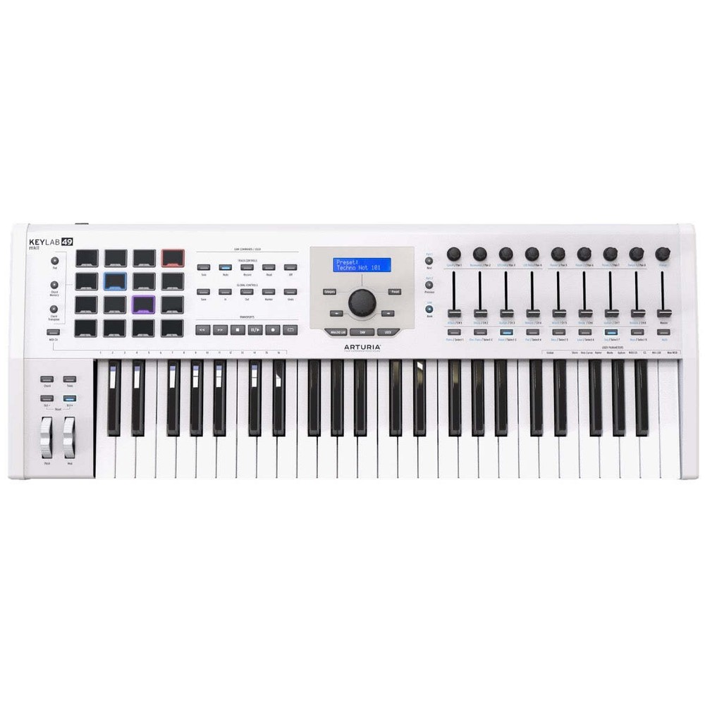 Arturia KeyLab MkII 49 MIDI/USB/CV Controller - White CABLE KIT