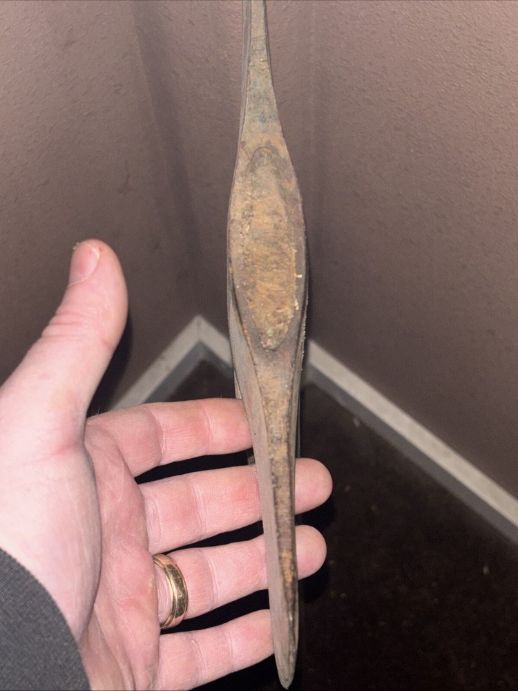 Vintage COLLINS Double Head Headed Bit AXE Ax with Original Handle Blue