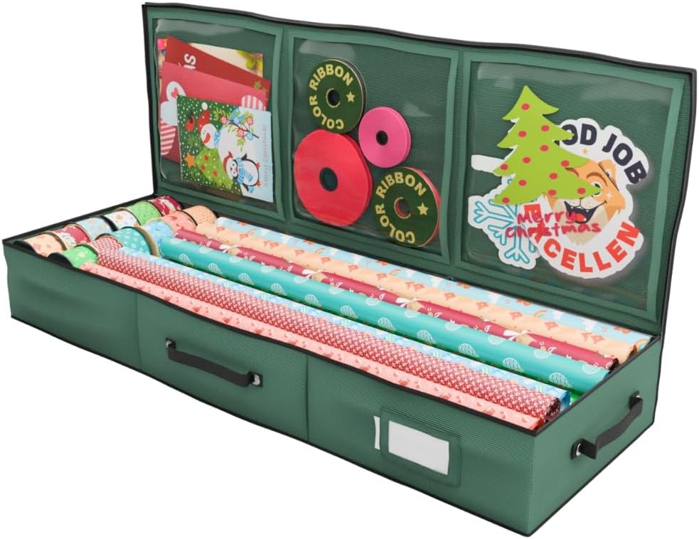 Wrapping Paper Stora Container |  Wrap Organizer Under Bed |