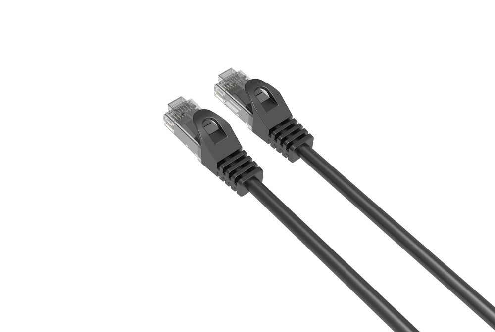 CAT6 Slim Ethernet Patch Cable Black 26 AWG 10FT