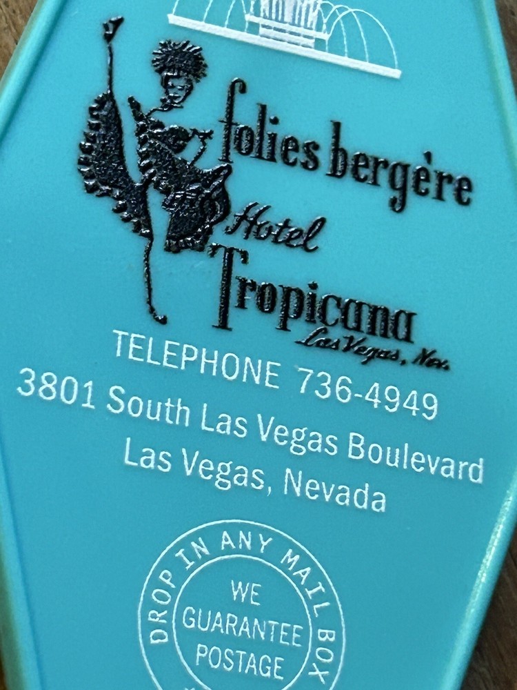 Tropicana Hotel Key Tag