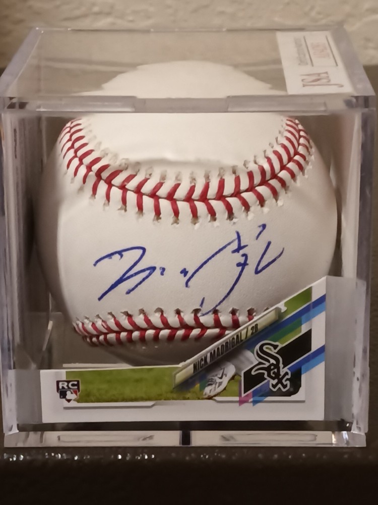 NICK MADRIGAL Chicago White Sox-Rookie Signed OML Baseball (JSA Basic COA)
