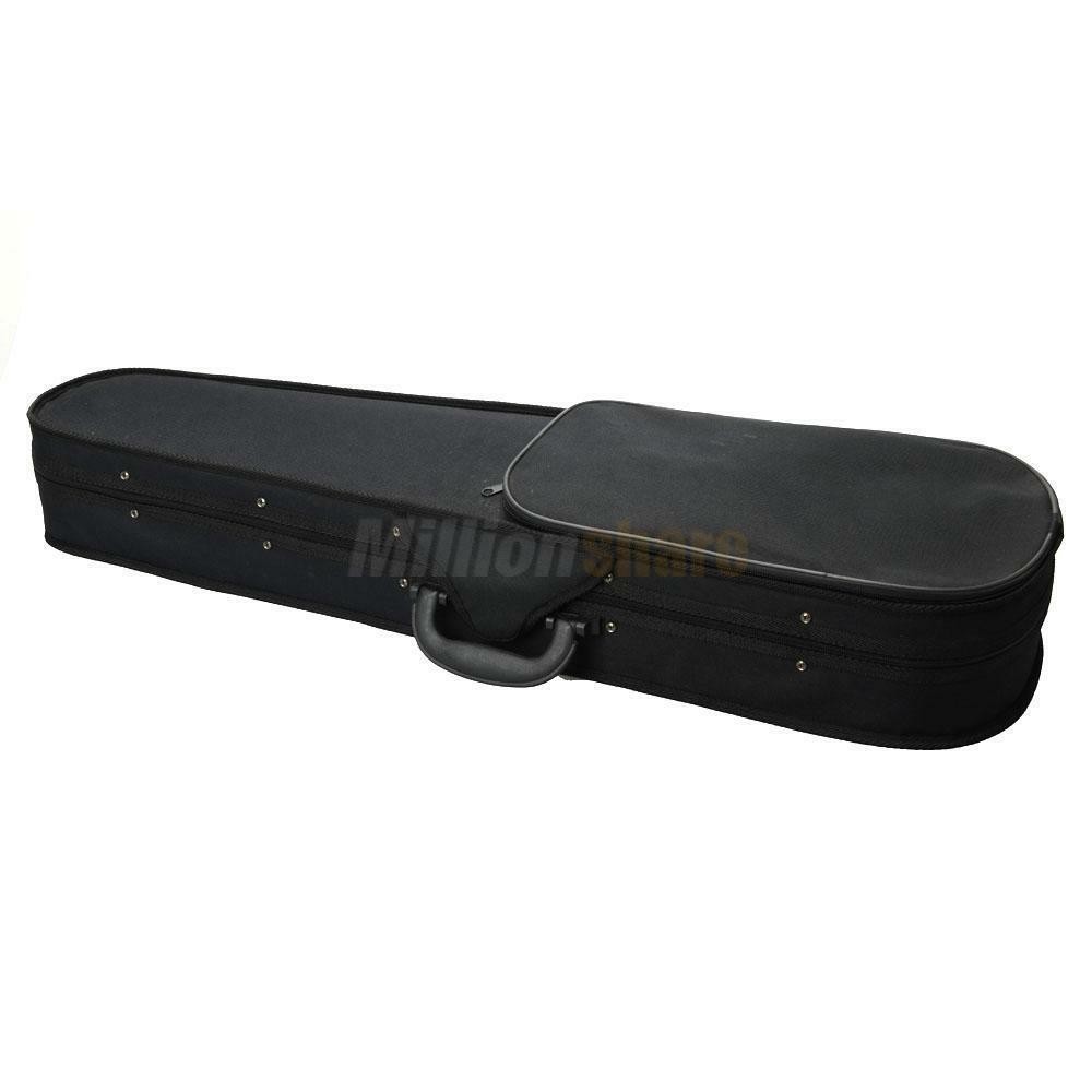 4/4 Cloth Fluff Triangle Shape Black Violin Case
