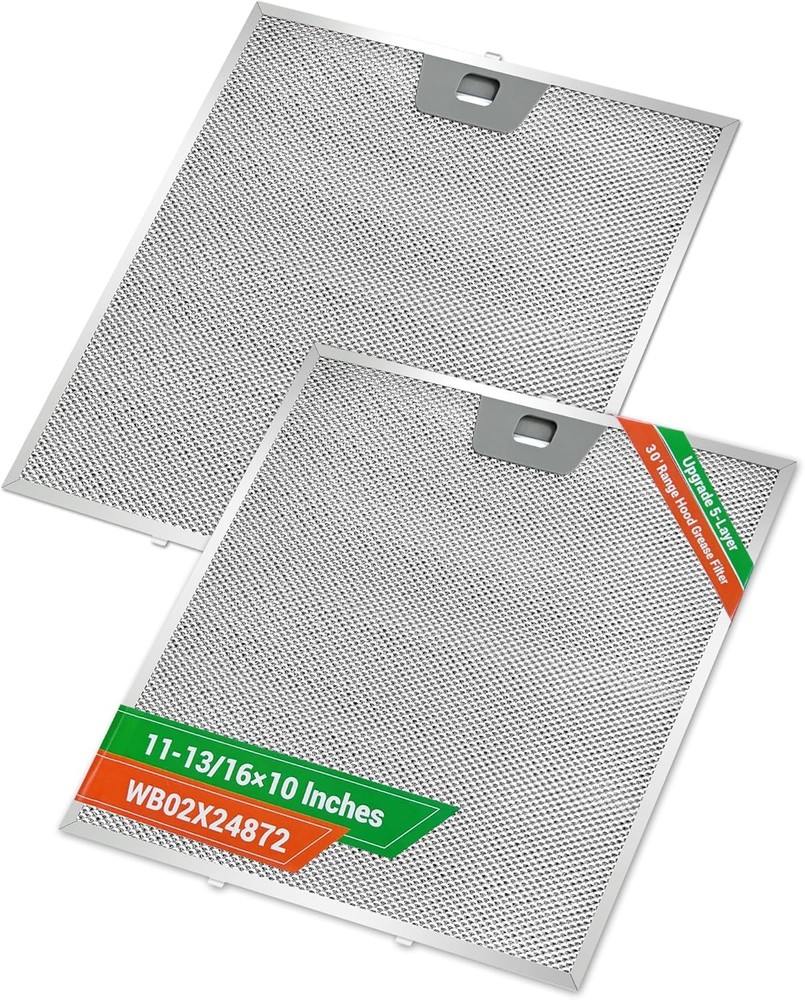 2PCS WB02X24872 Range Hood Grease Filter Compatible