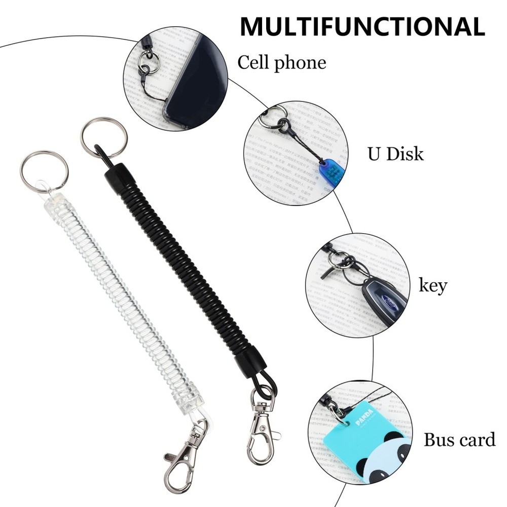 4 Pcs Retractable Spring Strap Multifunctional Cord Rope