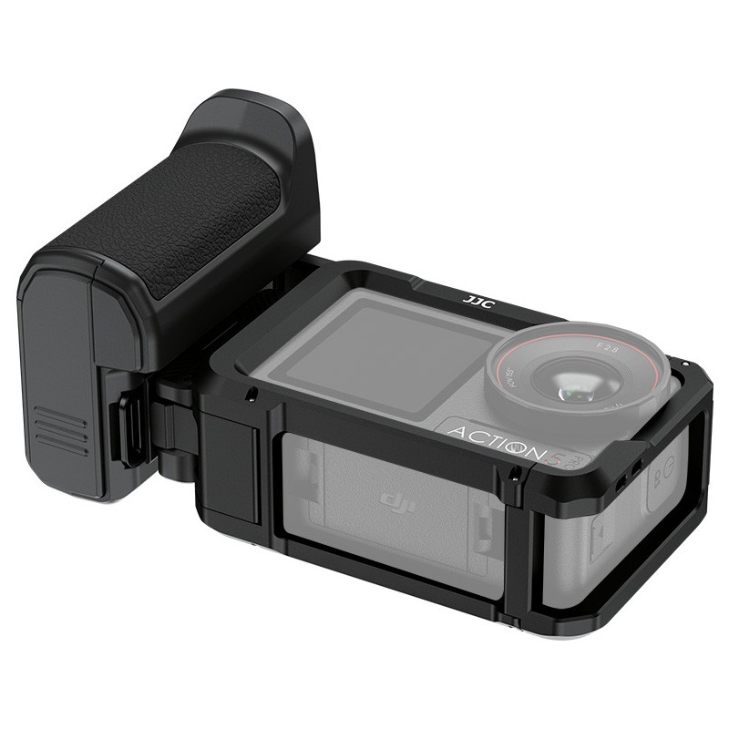 Camera Cage Handle Battery Storage Shutter Button for DJI Osmo Action 5 Pro 4 3