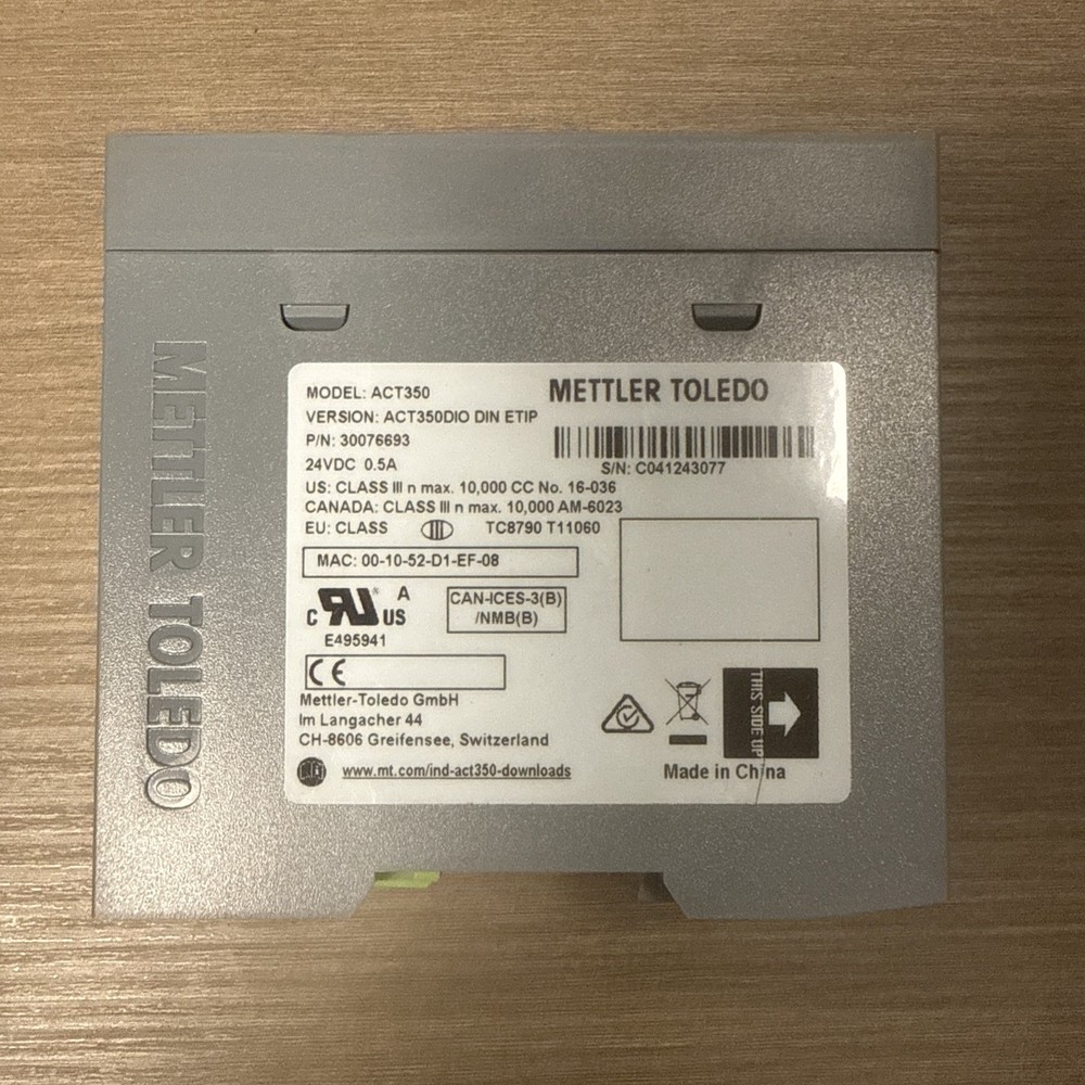 Mettler-Toledo ACT-350 Precision Ethernet IP Weight Transmitter Scale Module