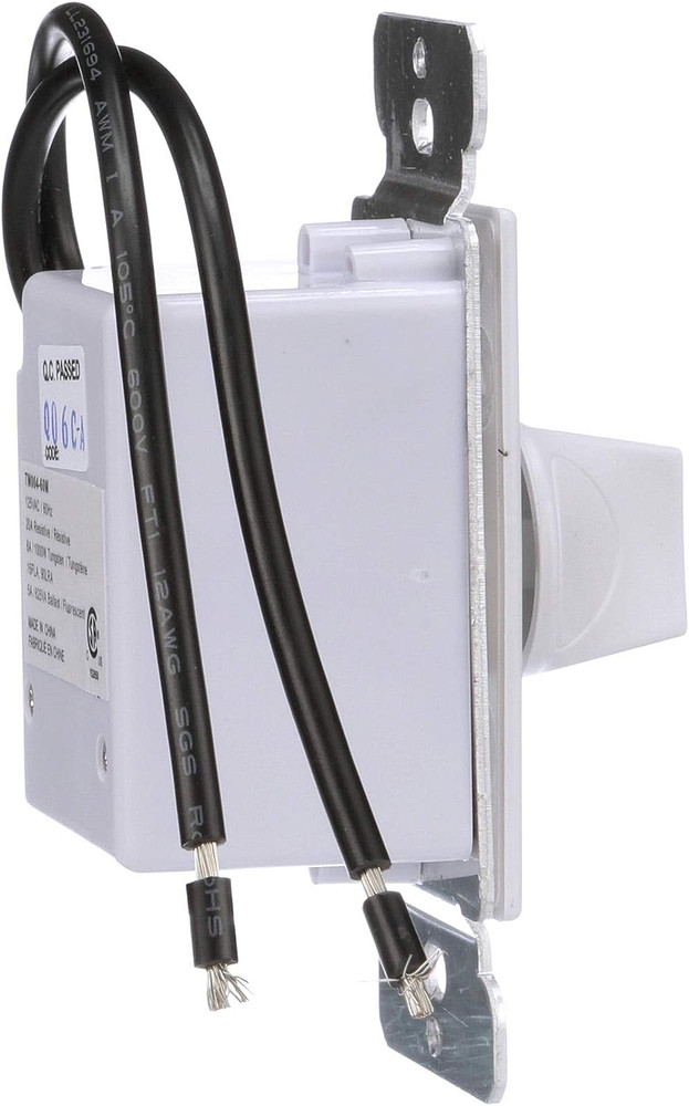 Woods 59717 In- Wall 60 Minute Spring Wound Timer, White