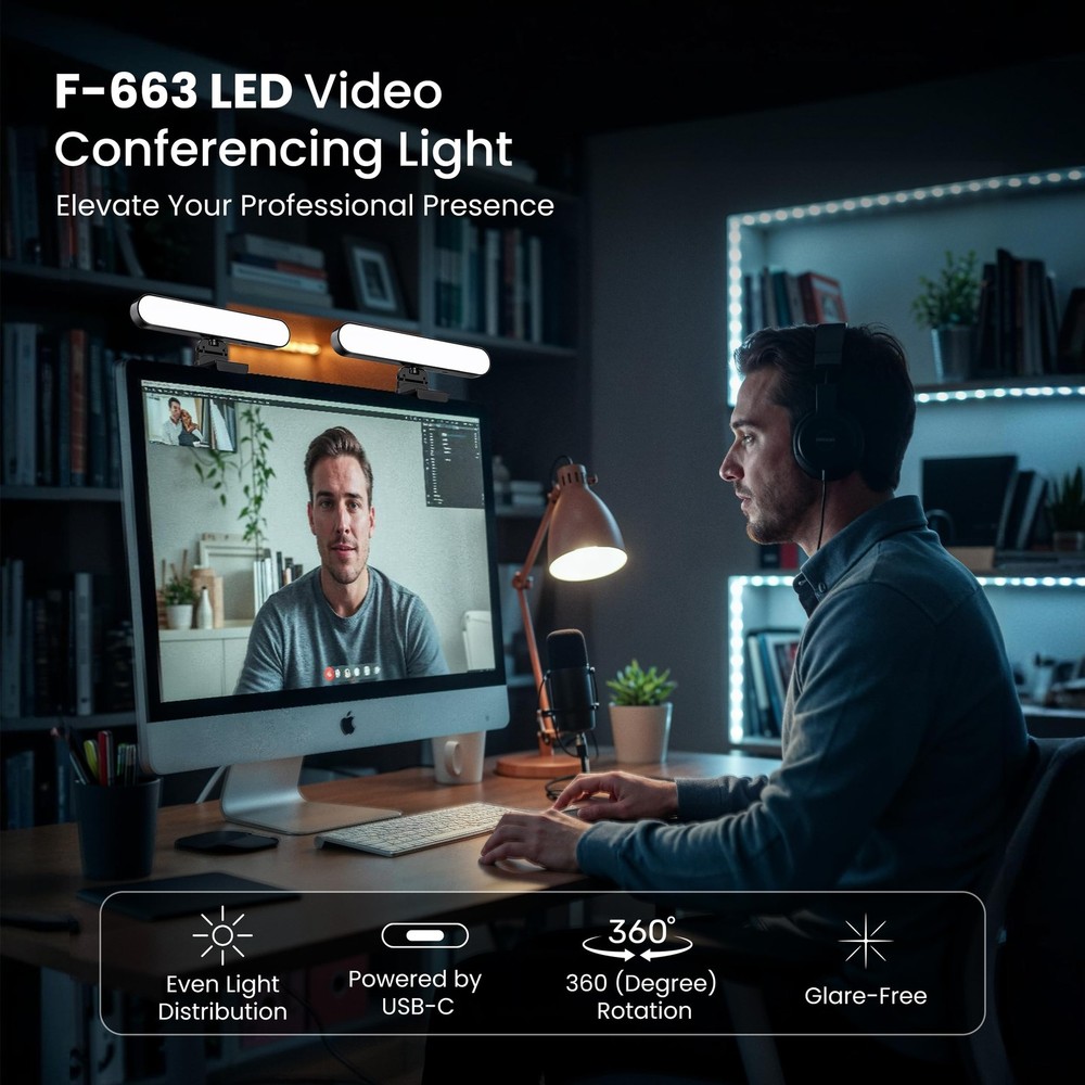 Monitor Light Bar for Computer & Laptop – Remote&Touch Control, Streaming Vid...
