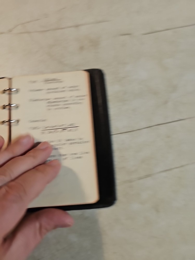 Vintage Firefighter Notebook. Hose, Flow, Pressure And Other Interesting Notes
