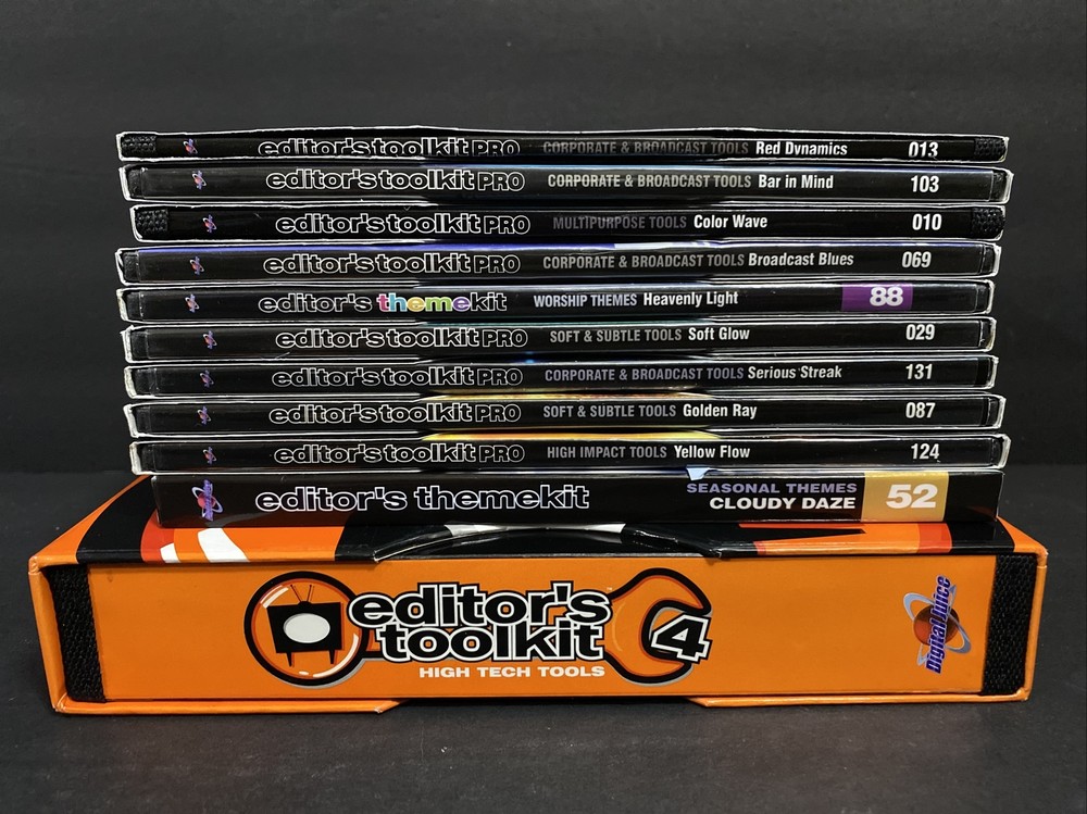 Digital Juice Editor’s Toolkit Pro Themekit Visual Broadcast FX Images Discs