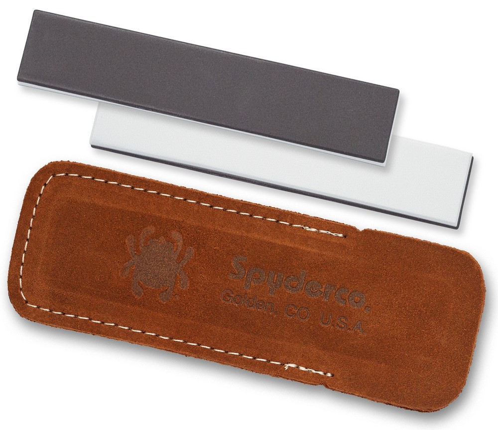 Spyderco Double Stuff Pocket Sharpening Stone 303MF -1" x 5"- Medium & Fine Grit