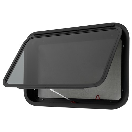 RV Camper Exit Window 30-40° Push Out Glass Window Venting Window Rectangular
