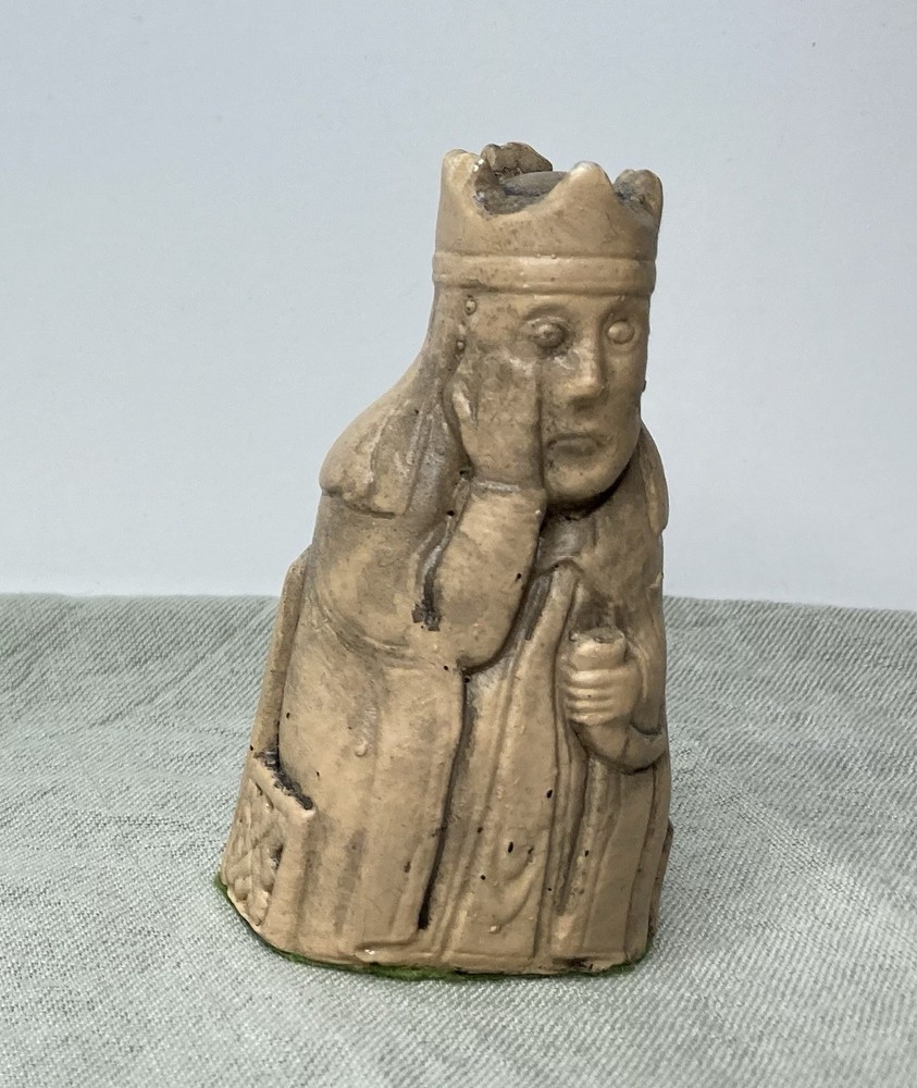 Lewis Chess Queen 3” White Carved British Museum Replica