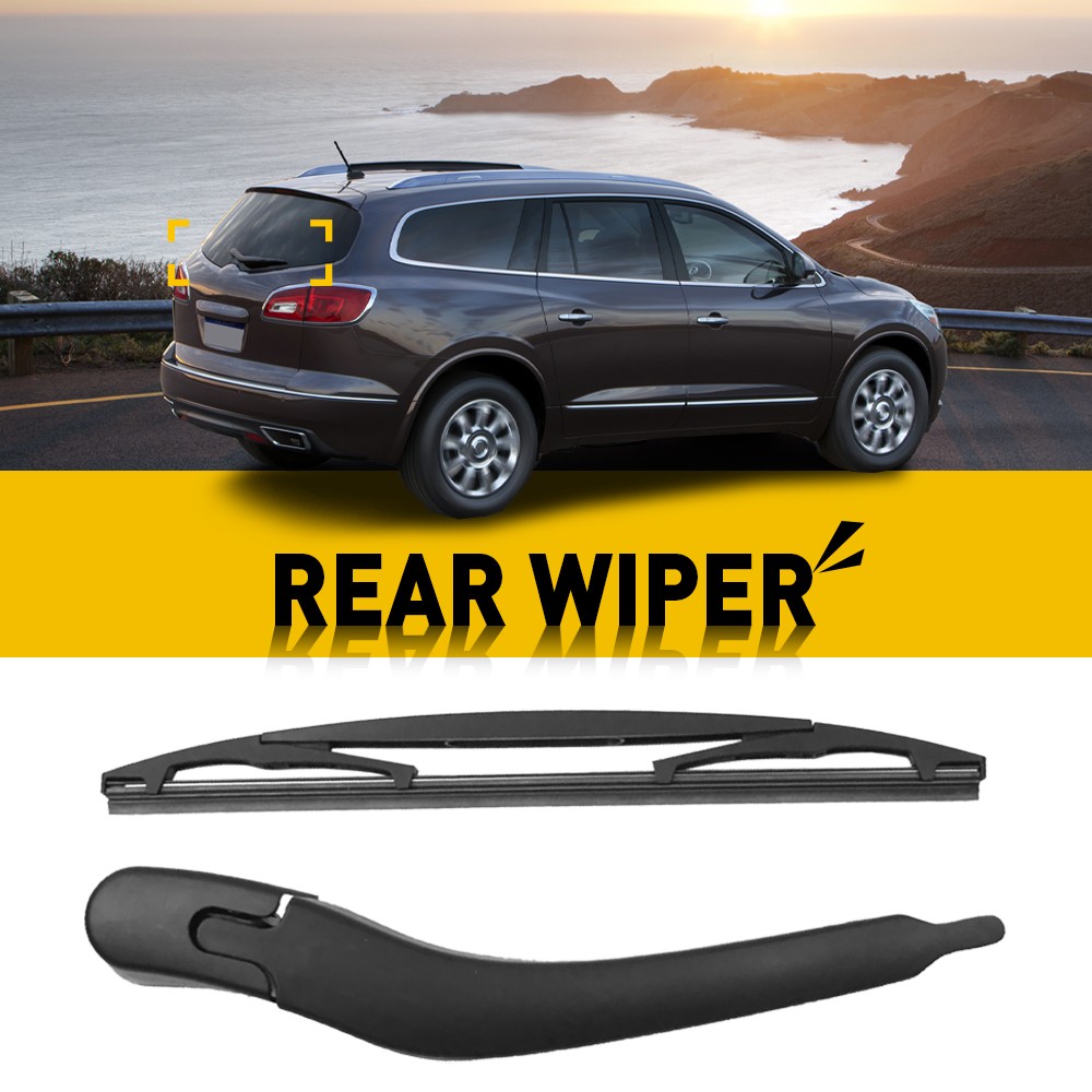 Rear Window Windshield Wiper Arm & Blade Set Replace For 2008-2017 Buick Enclave