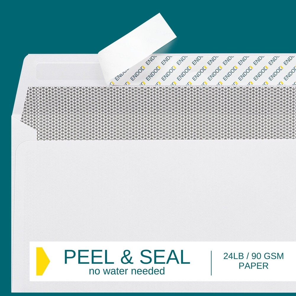 #10 Envelopes Self Seal - | 50 Count, 50 Pack | Peel &