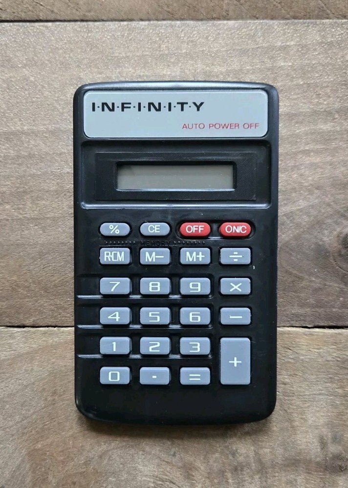 Infinity Personal Desktop Calculator - New in Original Box - Space Galaxy