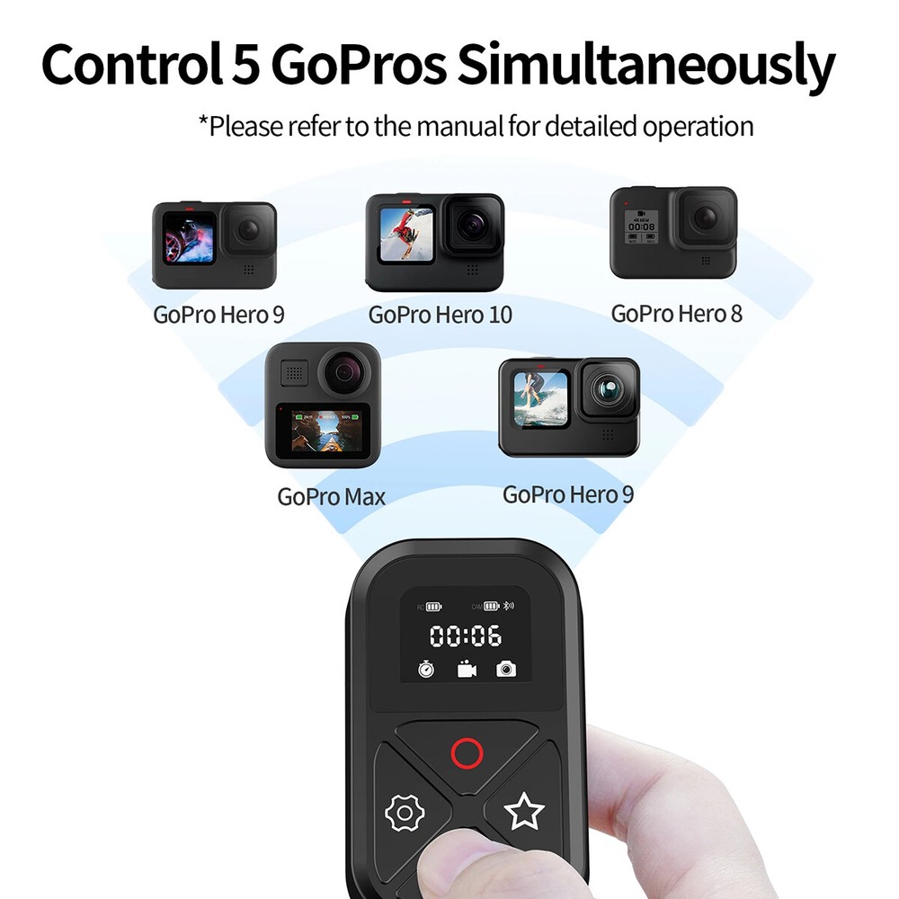 Smart Wireless WiFi Remote Control Camera Controller for GoPro 12/11/10/9/8/MAX