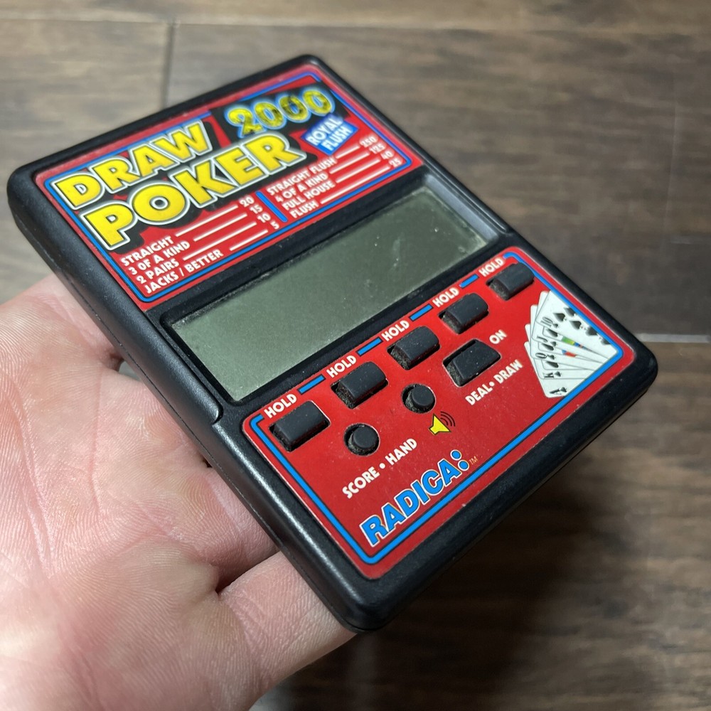 DRAW POKER 2000 Pocket Game RADICA: Model 510