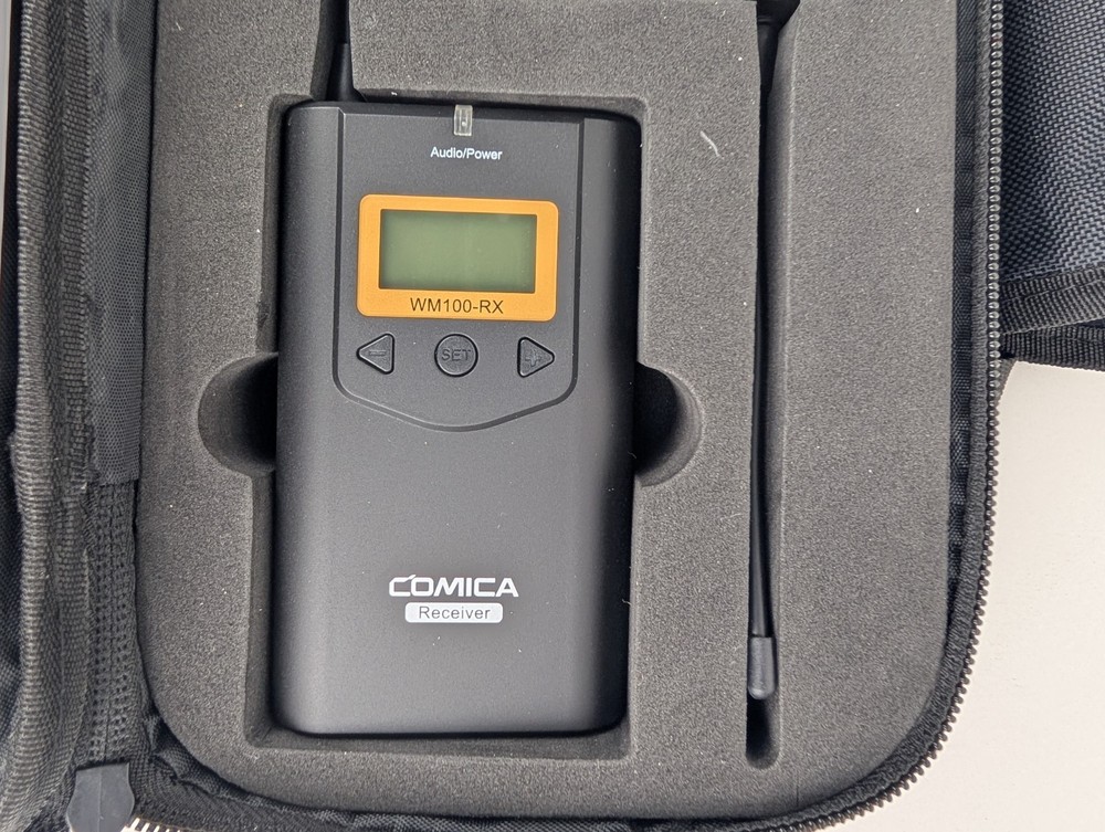 COMICA CVM-WM100 - Wireless Lavalier Lapel Microphone Transmitter Receiver