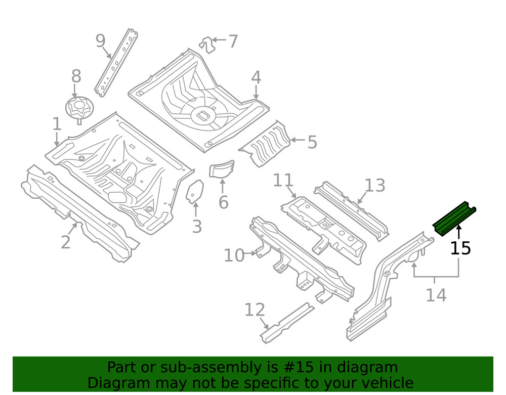 Genuine Nissan Frame Rail End 75520-JA030