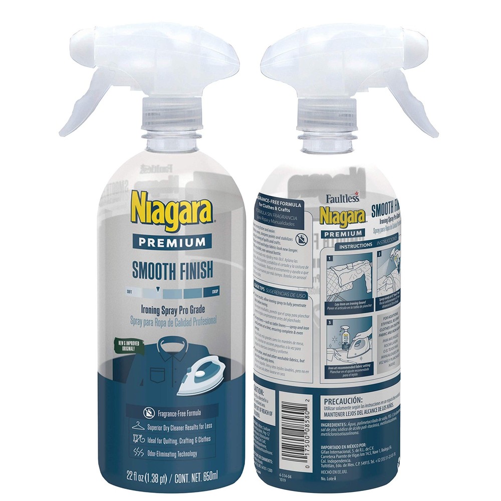 Spray Starch 22 Oz 2 Pack Trigger Pump Liquid for Ironing