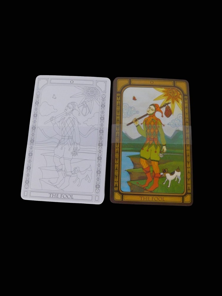 Color Your Tarot Deck Book Set Liz Dean Intuitive